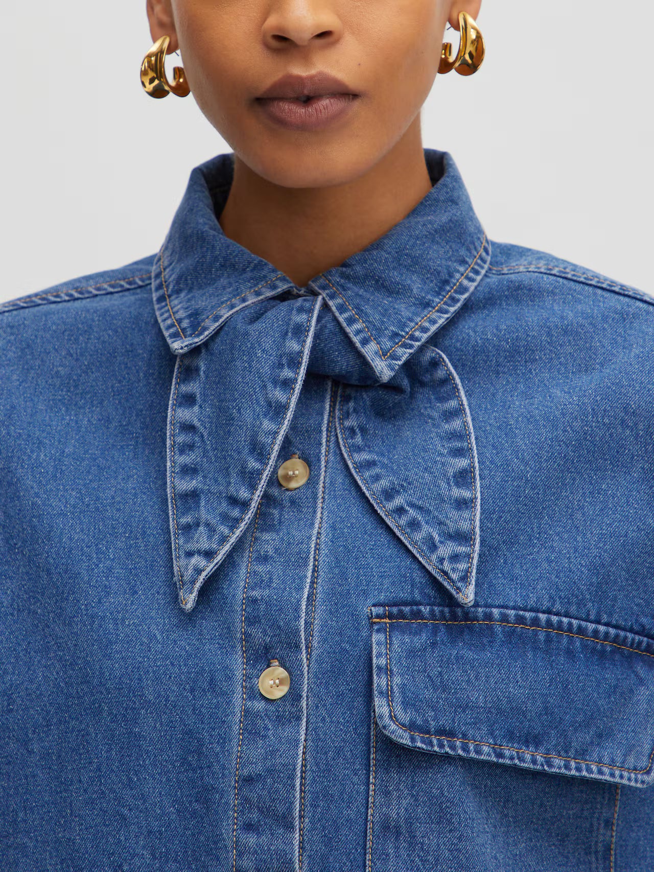 Bluse 'Anisha' Denim