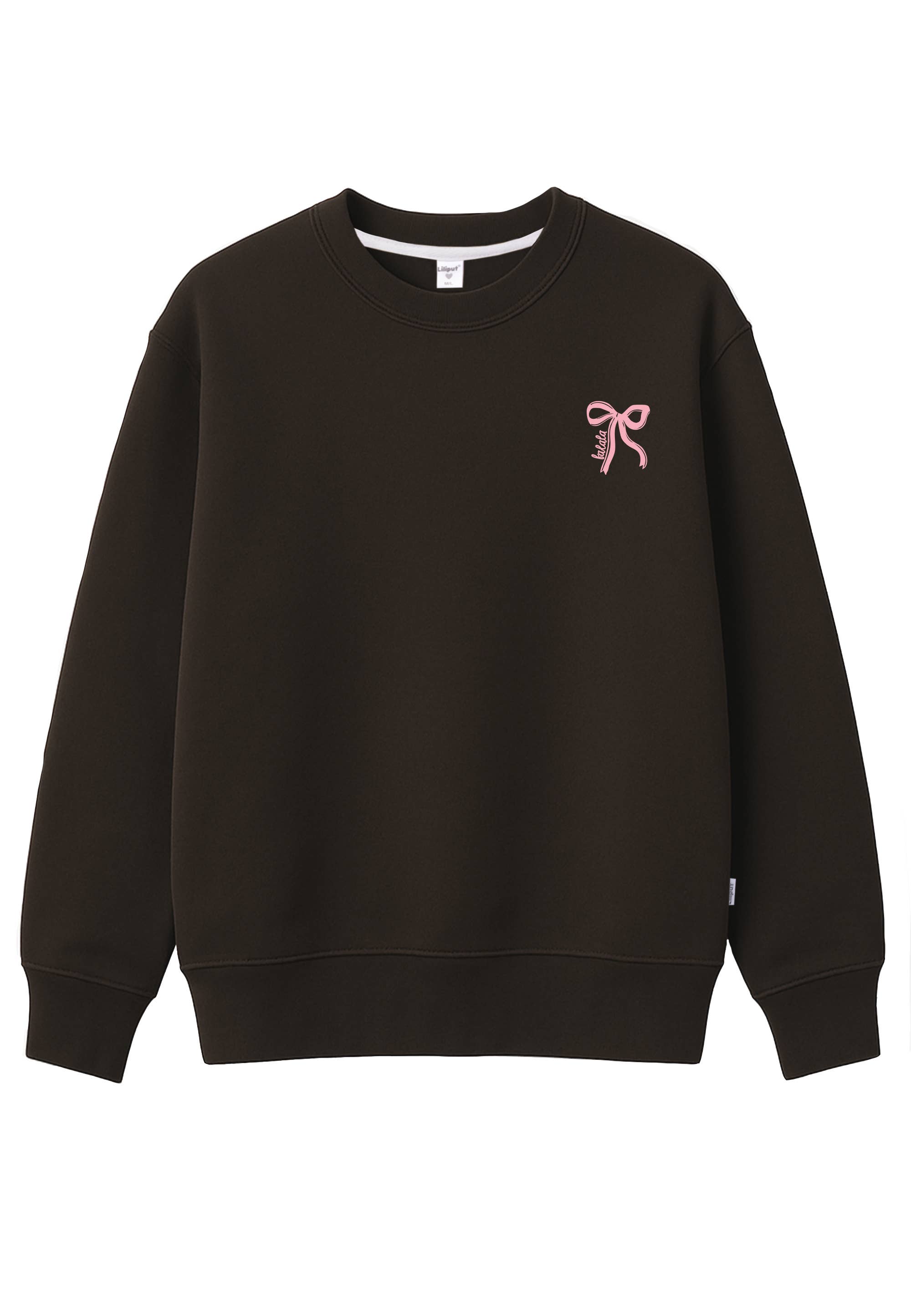 Erwachsenen Sweatshirt braun Holly Jolly